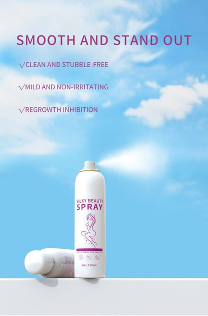 1pcs Natural Silky Beauty Spray Depilador, Fast-Acting Body Hair Remover for Underarms, Chest, Back, Health Hair Remover 150ml