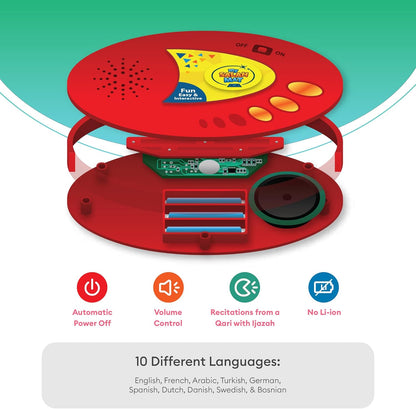 My Salah Mat (Original) – Blue Muslim Prayer Mat for Learning Salah, Surahs, Wudu & Duas