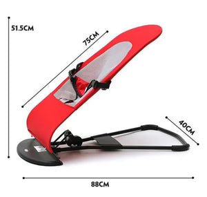 3-Height Adjust Baby Rocking Chair Foldable Baby Swing with Toys Portable Newborn Bed for 0-12 Months Baby Bouncer Seat