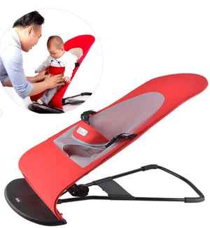 3-Height Adjust Baby Rocking Chair Foldable Baby Swing with Toys Portable Newborn Bed for 0-12 Months Baby Bouncer Seat