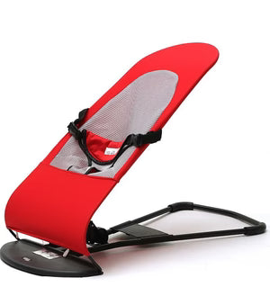 3-Height Adjust Baby Rocking Chair Foldable Baby Swing with Toys Portable Newborn Bed for 0-12 Months Baby Bouncer Seat